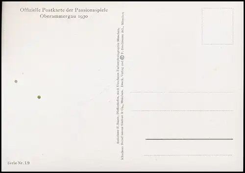 Oberammergau - Passionsspiele 1930 ngl 137.781