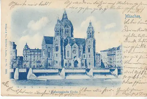 München Protestantische Kirche gl1903 C8570