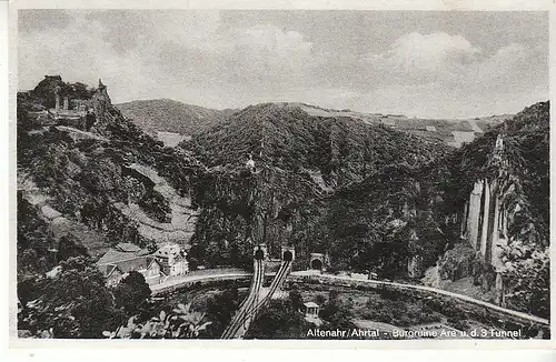 Altenahr/Ahrtal Burgruine Are u.d. 3 Tunnel gl1951 C8580