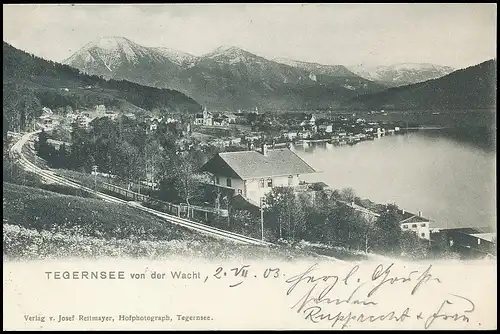 Tegernsee Panorama von der Wacht gl1903 139.638