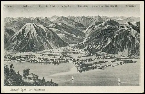 Rottach-Egern am Tegernsee Panorama gl1949 139.667