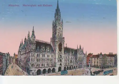 München - Marienplatz mit Rathaus gl1917 216.559