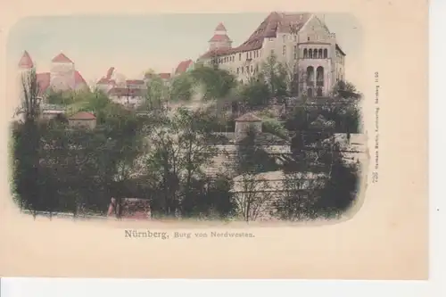 Nürnberg Burg von Nordwesten gesehen ngl 216.796