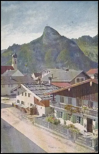 Oberammergau - Dorfpartie mit Kofel gl1911? 137.909