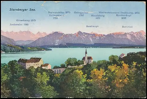 Starnberger See Panorama gl1924 139.268