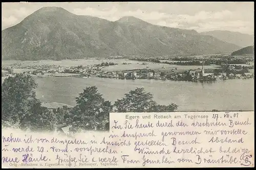 Egern und Rottach am Tegernsee Panorama gl1901 139.714