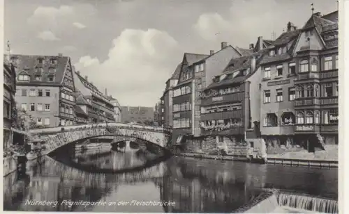 Nürnberg Pegnitzpartie an der Fleischbrücke ngl 216.840