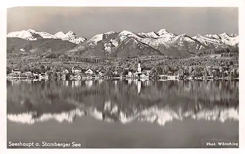 Seeshaupt am Starnberger See Panorama gl1953 144.428