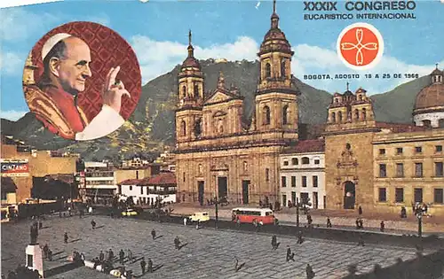 Bogota-Colombia Plaza de Bolivar Basilica Primada ngl 144.642