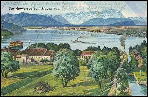 Der Ammersee von Stegen aus gl1927 139.299