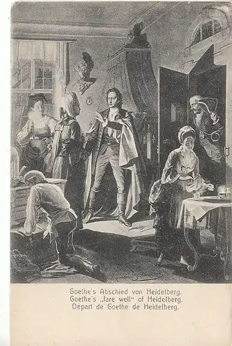 Goethes Abschied von Heidelberg gl1954 C8731