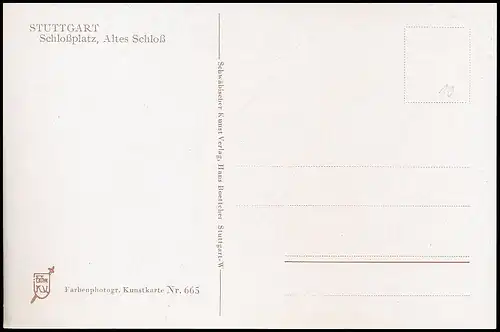 Stuttgart Schlossplatz Altes Schloss ngl 139.811