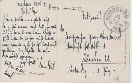 Nürnberg Frauentor feldpgl1918 216.899