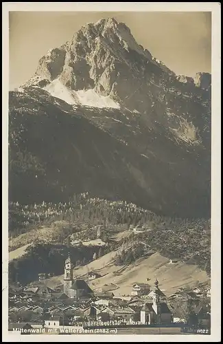 Mittenwald - Panorama mit Wetterstein gl1931 137.968