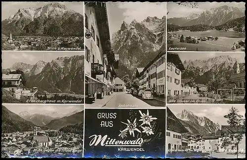 Mittenwald - Mehrbildkarte gl1953 137.973