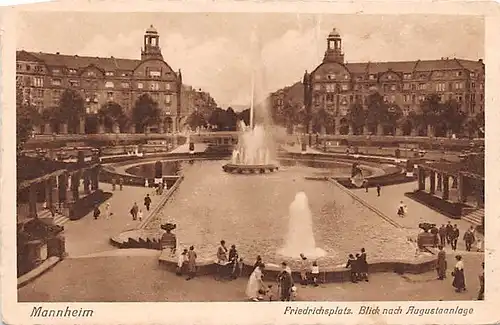 Mannheim Friedrichsplatz Blick nach Augustaanlge ngl 144.489