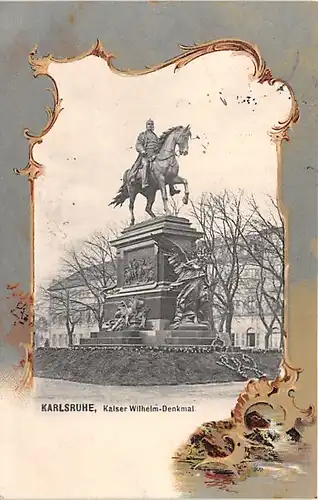 Karlsruhe Kaiser Wilhelm-Denkmal feldpglca.1915 140.576