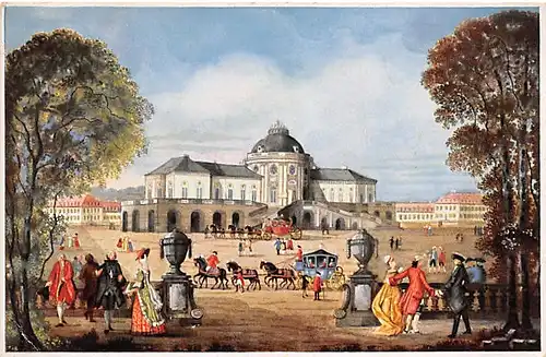 Stuttgart Schloss Solitude zur Zeit Herzog Karl Eugen ngl 141.133