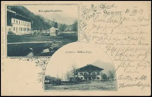 Hammer Litho Gasthaus Mathias Berger Partie gl1903 139.409