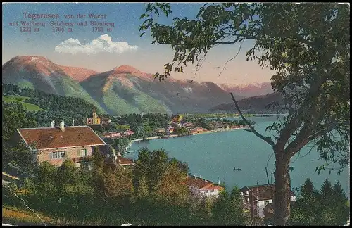 Tegernsee Panorama von der Wacht gl1924 139.625