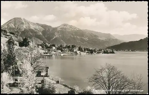 Tegernsee Panorama mit Wallberg und Blauberge gl1973 139.658