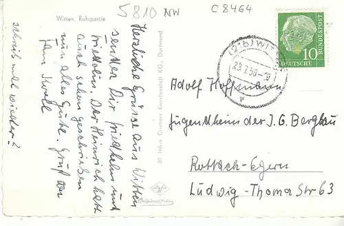 Witten/Ruhr Ruhr-Partie gl1958 C8464