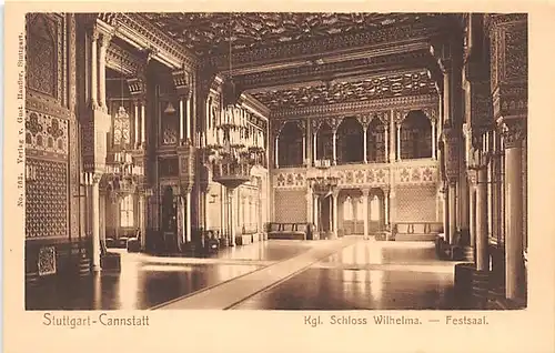 Stuttgart-Bad Cannstatt Kgl. Schloss Wilhelma Festsaal ngl 141.223