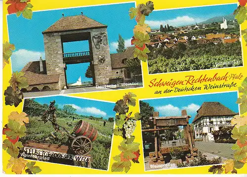 Schweigen-Rechtenbach Deutsche Weinstrasse Mehrbildkarte ngl C9714