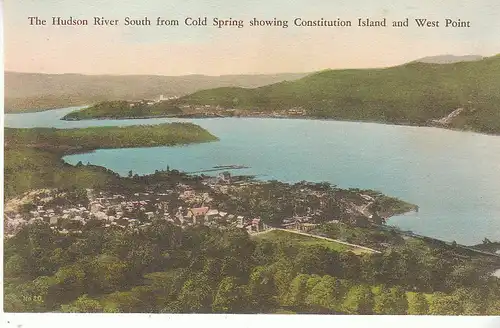 USA Hudson River from Cold Soring with Constitution Island, West Point ngl C8679