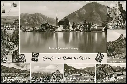 Rottach-Egern Teilansichten Mehrbildkarte gl1962 139.692