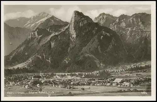 Oberammergau - Panorama mit Kofel und Not ngl 137.890