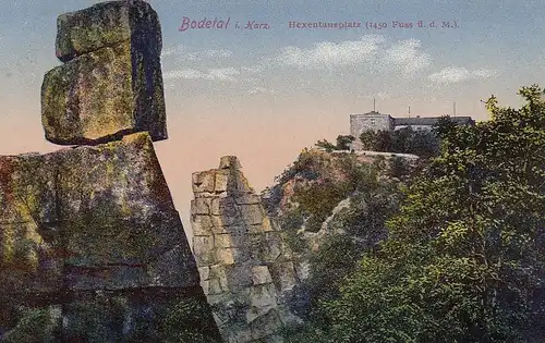 Bodetal Harz Hexentanzplatz gl1925 D0899