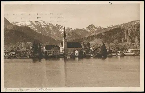 Egern am Tegernsee mit Blaubergen gl1928 139.702