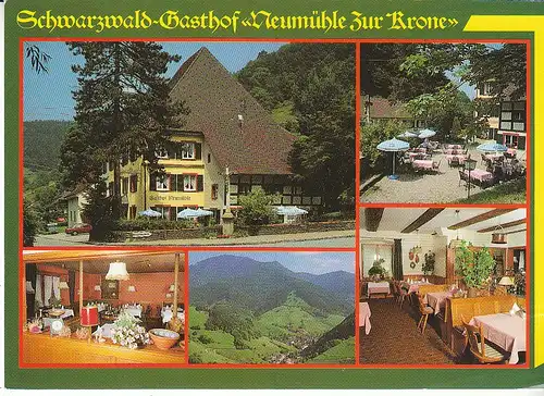 Münstertal Schwarzwald Gasthof "Neumühle Zur Krone" ngl C9932