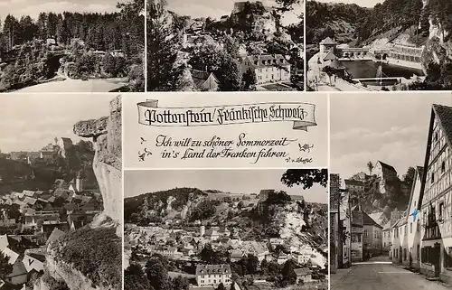 Pottenstein Fränk.Schweiz Mehrbildkarte gl1962 D0947