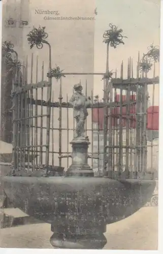 Nürnberg Gänsemännchen-Brunnen gl1909 216.853