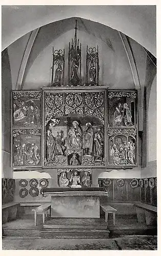 Ellhofen im Weinsbergertal Ev. Kirche Hochaltar ngl 141.415