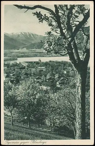 Tegernsee Panorama gegen Blauberge gl1933 139.622