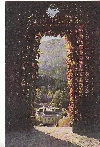 Blick auf Schloß Linderhof bei Ettal ngl C8767