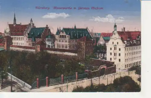 Nürnberg Mauerpartie am Germanischen Museum gl1925 217.003