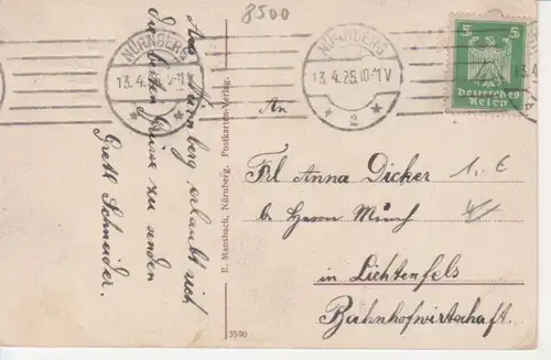 Nürnberg Mauerpartie am Germanischen Museum gl1925 217.003