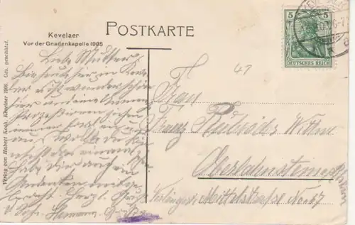 Kevelaer - Vor der Gnadenkapelle 1905 gl1909 217.549