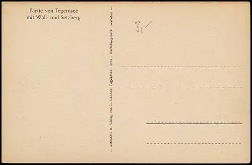 Tegernsee Partie mit Wall-und Setzberg ngl 139.663