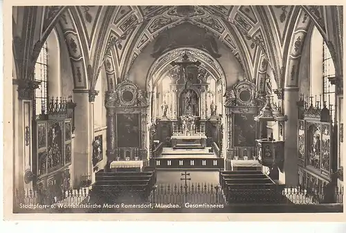 München Wallfahrtskirche Maria Ramersdorf Inneres gl1941 C8717