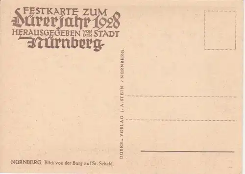 Nürnberg Blick von der Burg auf St. Sebald ngl 217.112