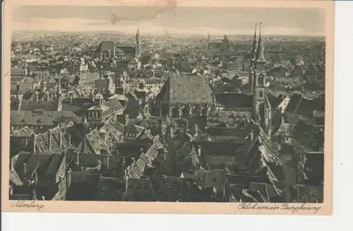 Nürnberg Blick von der Burgfreiung gl1929 217.118