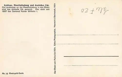 Koblenz Moselmündung und Deutsches Eck ngl 146.067