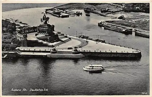Koblenz Deutsches Eck Kaiser-Wilhelm-Denkmal gl1937 146.077