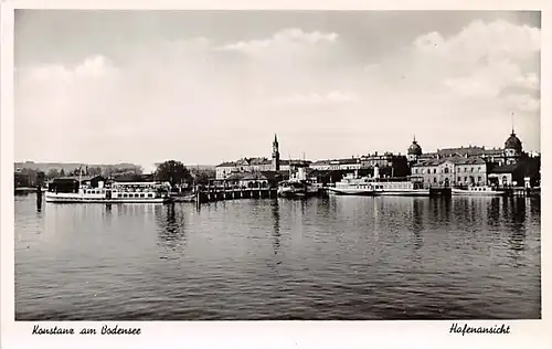 Konstanz am Bodensee Hafenansicht ngl 140.945