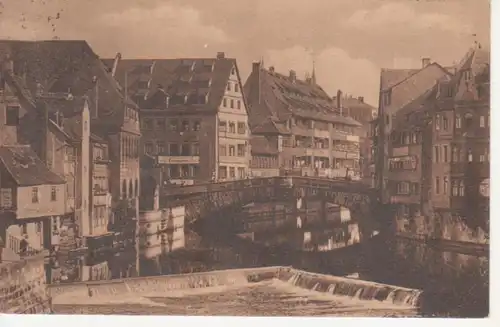 Nürnberg Pegnitzpartie an der Fleischbrücke gl1914 216.837